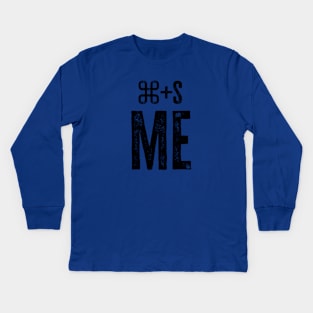 cmd+s me (light) Kids Long Sleeve T-Shirt